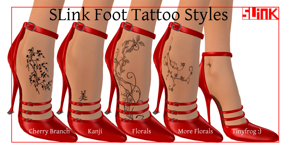 foot tattoo with tribal symbol pisces tattoo with two color black and red