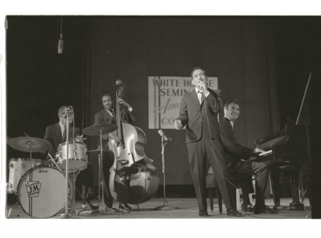 Newly Discovered Historic Live Jazz Summit - Tony Bennett & Dave Brubeck - The White House Sessions, Live 1962 - Available May 28. (PRNewsFoto/RPM/Columbia Records/Legacy Recordings)