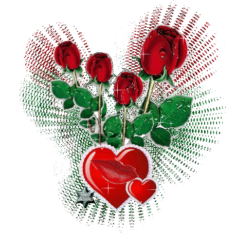 heart with roses to everyone