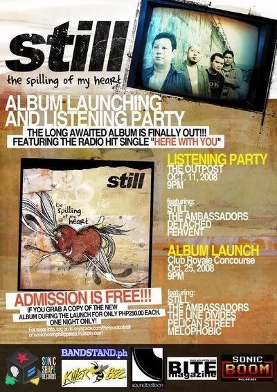Still, The Spilling Of My Heart Album Launch